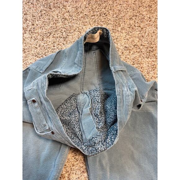 Soft Surroundings Woman's Jeans/Pants size 14; Corduroy, Teal/Blue - Picture 8 of 10